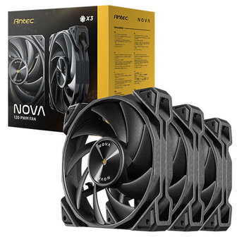 Antec Nova 120 PWM Zwart set van 3