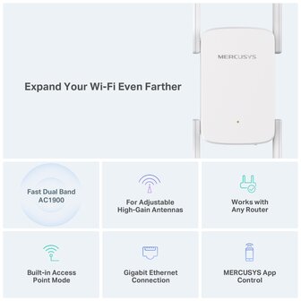 Extender MERCUSYS ME50G AC1900 Gigabit