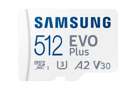 SDXC Card Micro 512GB Samsung UHS-I U3 EVO Plus