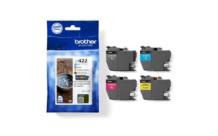 Brother LC-422 Value Pack 4x 550 pagina&#039;s (Origineel)