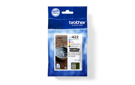 Brother LC-422 Value Pack 4x 550 pagina&#039;s (Origineel)