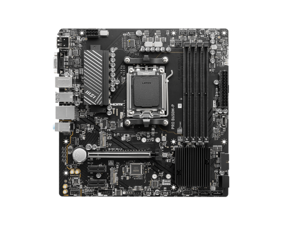 MSI AM5 PRO B650M-P - DDR5/2xM.2/DP/HDMI/VGA/µATX