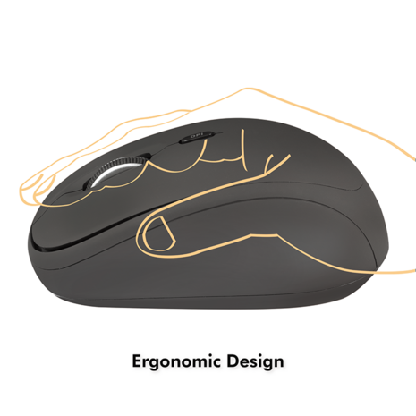 Logilink Ergonomische Optical USB Zwart Retail