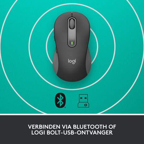 Logitech M650 (L) Optical Bluetooth Zwart Ret. Wireless