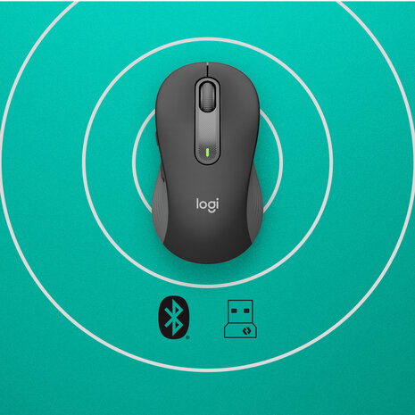 Logitech M650 (L) Optical Bluetooth Zwart Ret. Wireless