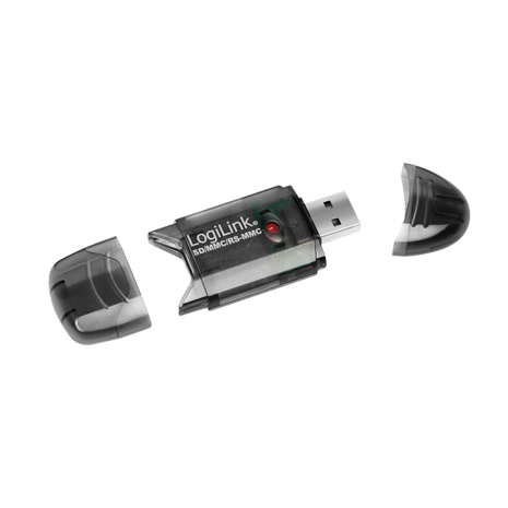 USB2.0 LogiLink Micro-SD / SDHC / MMC / RS-MMC Zwart