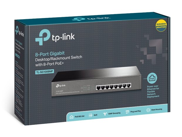 TP-Link 8Port 1Gbps PoE+