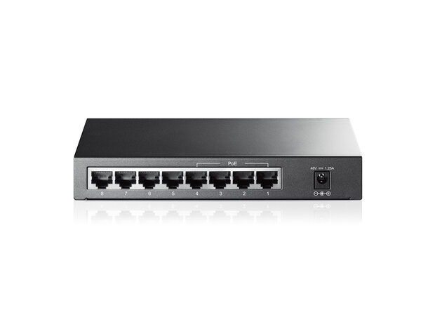 TP-Link - 8Port Unmanaged 10/100Mbps, 4xPoE