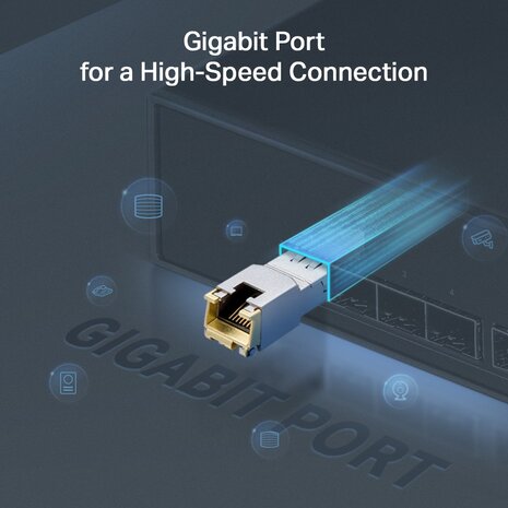 TP-Link Gigabit 1000BASE-T RJ4S FP module