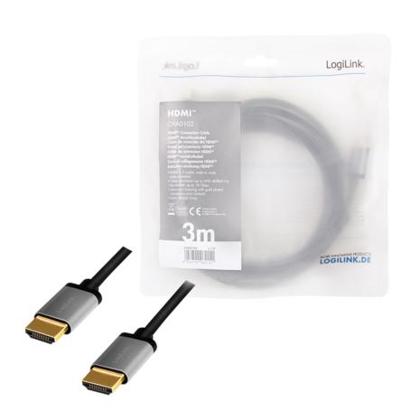 HDMI 3.00m 4K/60Hz LogiLink