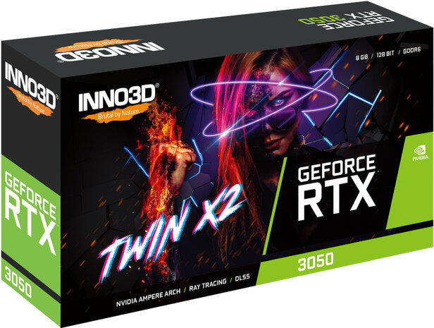 3050 Inno3D RTX Twin X2 8GB DP/HDMI/DVI