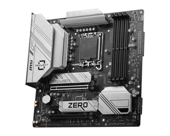 MSI 1700 B760M PROJECT ZERO - back-connect