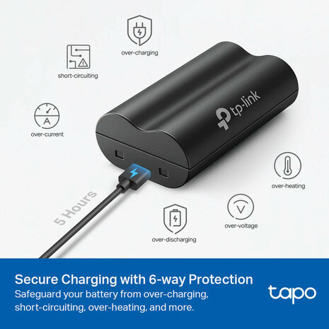 TP-Link Tapo A100 Battery Pack 6700mA/3,6V/micro USB.