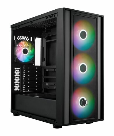 Cooler Master MasterBox 600 - TG/EATX/back-connect Zwart