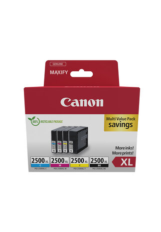 Canon (R) PGI-2500XL C/M/Y/BK ValuePack77,2ml(Origineel)