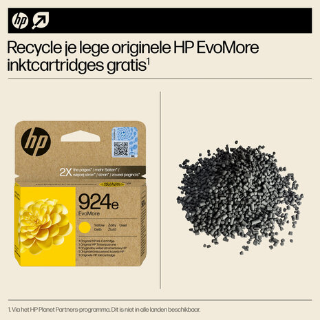 HP No.924e Geel EvoMore 800 pagina`s (Origineel)