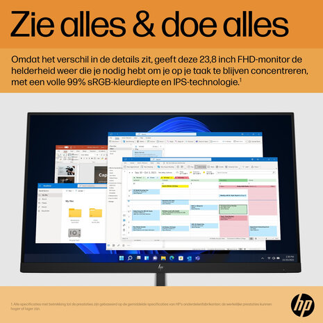 24" HP E24 G5 FHD/DP/HDMI/4xUSB/Pivot/IPS