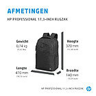 Tas 17,3" HP Professional Backpack Zwart