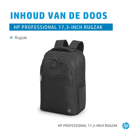 Tas 17,3" HP Professional Backpack Zwart