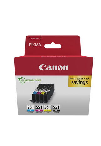 Canon (E) CLI-551 Multipack 28,0ml (Origineel)