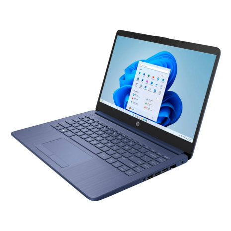 HP 14,0" Cel/4GB/64GBeMMC/HD/W11 Blauw RENEW