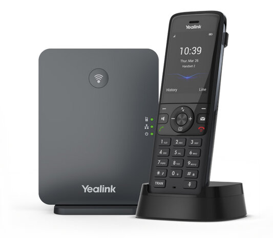 Yealink W78P BT/DECT-Handset/Basisstation, PoE, Zwart