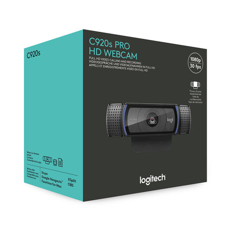 Logitech WebCam C920s PRO HD 3.0MP Retail