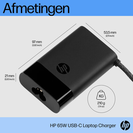 Power Adapter 65W HP USB-C