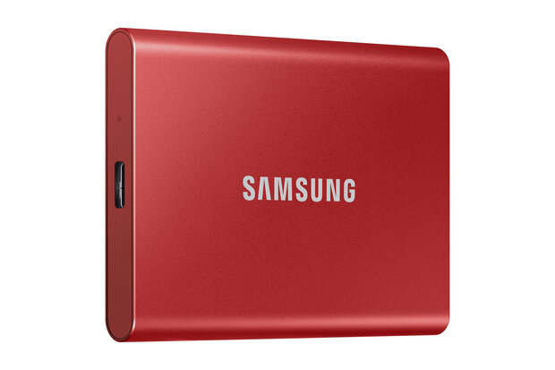 500GB Samsung T7 NVMe/Rood/USB-C/1050/1000