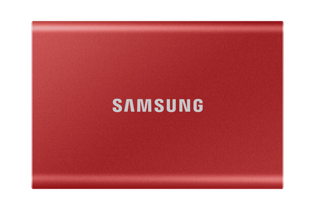 500GB Samsung T7 NVMe/Rood/USB-C/1050/1000