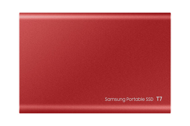 500GB Samsung T7 NVMe/Rood/USB-C/1050/1000