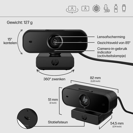 HP WebCam 430 FHD Retail