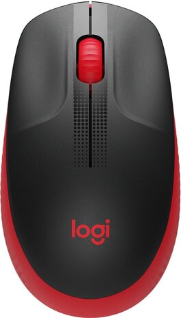 Logitech M190 Optical USB Zwart-Rood Retail Wireless