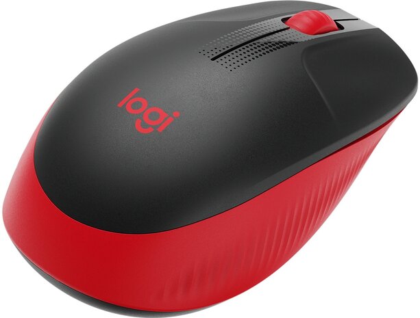 Logitech M190 Optical USB Zwart-Rood Retail Wireless