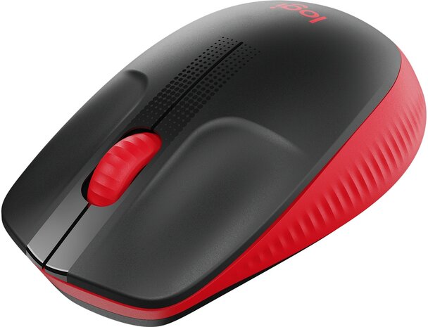 Logitech M190 Optical USB Zwart-Rood Retail Wireless