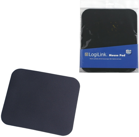 Mousepad LogiLink Zwart