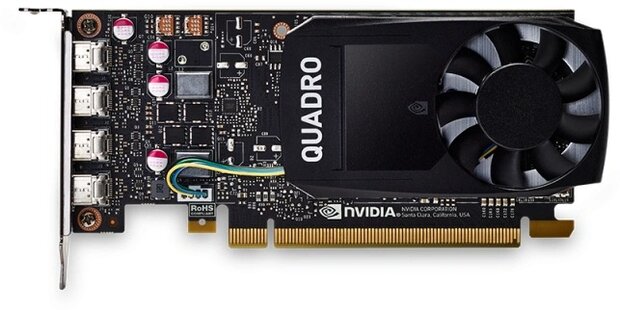 P1000 PNY QUADRO V2 4GB/4xmDP/Low Profile