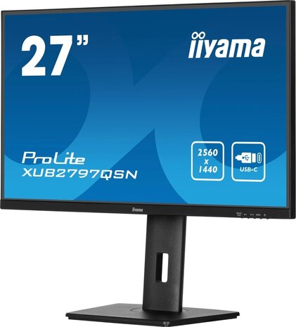 27" Iiyama ProLite XUB2797QSN-B2 UHD/DP/HDMI/USB-C/IPS