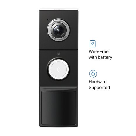 TP-Link Tapo Video Doorbell 2K 5MP/180°/2-way-audio.