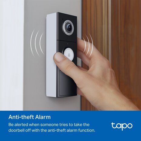 TP-Link Tapo Video Doorbell 2K 5MP/180°/2-way-audio.