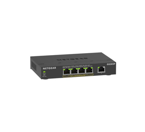 Netgear 5 Poort/4xPoE+ 1Gbps GS305Pv3