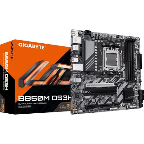 Gigabyte AM5 B850M DS3H - DDR5/2xM.2/2xDP/HDMI/µATX