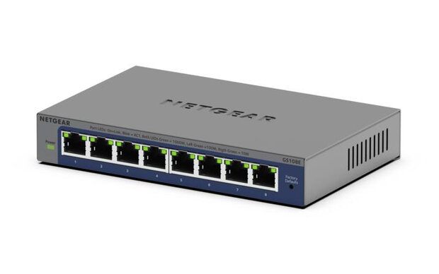 Netgear 8 Poort ProSafe GS108Ev4 1Gbps