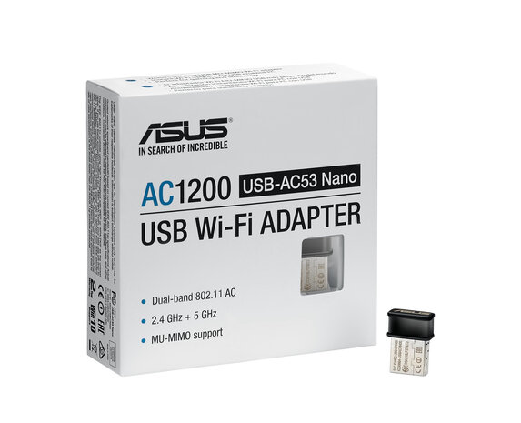 867Mbps WIFI5 - ASUS USB-AC53 Nano