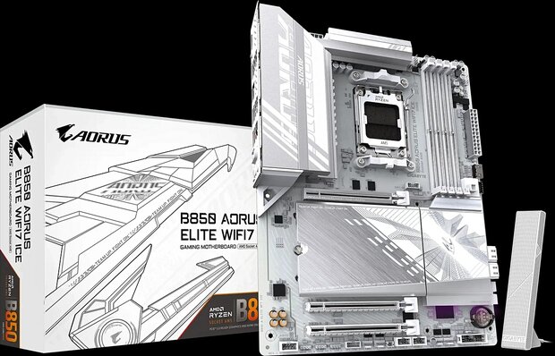 Gigabyte AM5 B850 AORUS ELITE WIFI7 ICE - DDR5/3xM.2/DP