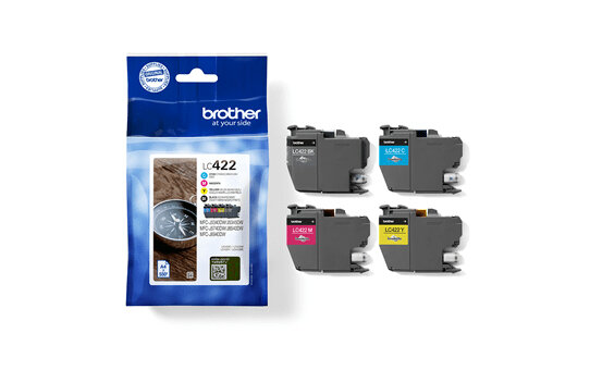 Brother LC-422 Value Pack 4x 550 pagina's (Origineel)