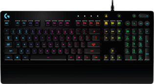 KB Logitech G G213 Prodigy RGB Gaming Zwart bedraad Ret