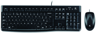 FR DT Logitech MK120 Zwart bedraad Ret. (Franse layout)