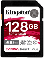 SDXC Card 128GB Kingston U3 V90 Canvas React Plus