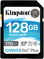 SDXC Card 128GB Kingston U3 V30 Canvas Go! Plus